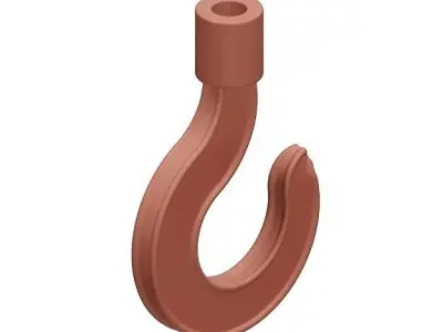 Plastic Crane Hook 3D model
