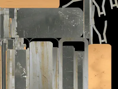 Rusty Table Low-poly 3D model purchase