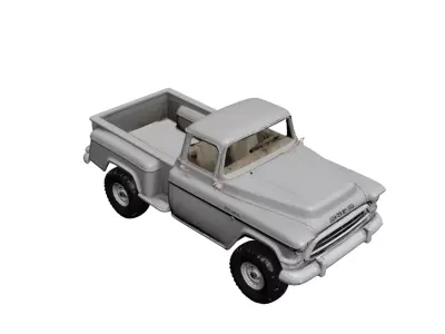 1950 GMC Pickup Truck 3D Model Classic Vintage Utility Vehicle 3D model