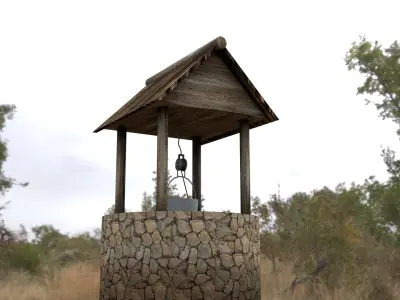 Stone Well Low-poly 3D model