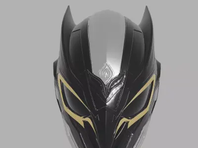 Sci Fi Black Panther Helmet 3D model