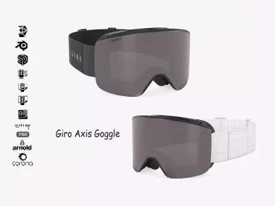 Giro Axis Ski Goggle 3D model