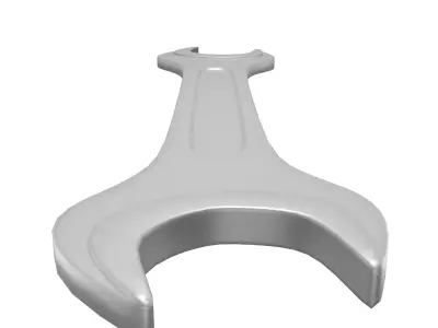 Wrench Free low-poly 3D model