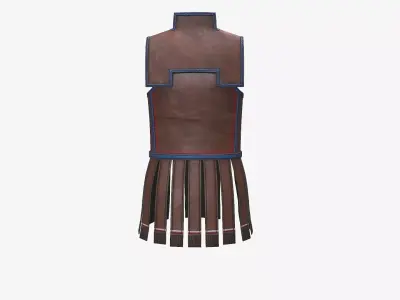 Ancient Armor Spolas 3D Model Game Ready PBR Low Poly Low-poly 3D model