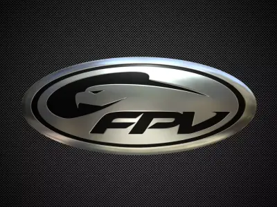 fpv logo 3D model