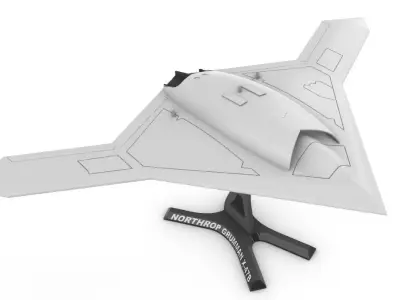 X 47B Northrop Grumman Drone  3D print model