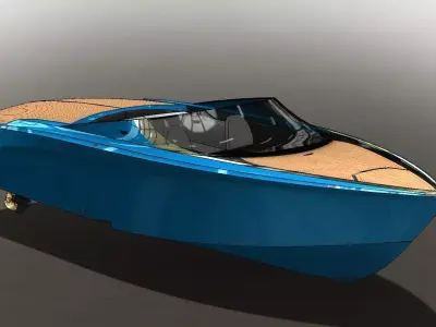 Aston Martin AM37 powerboat 3D model