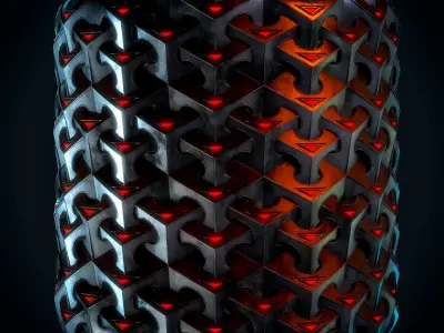 Hard Surface material - VOL 02 - Maps - SBsar Texture