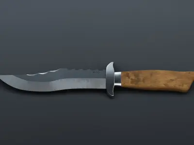 Basic Hunting Knife 3D model