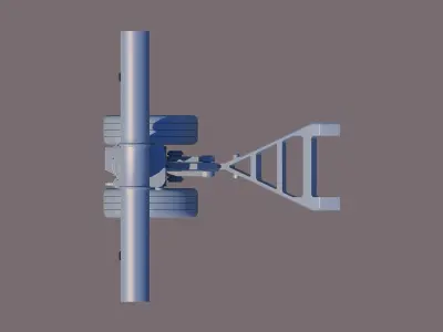 Landing gear - Chassis 3D model