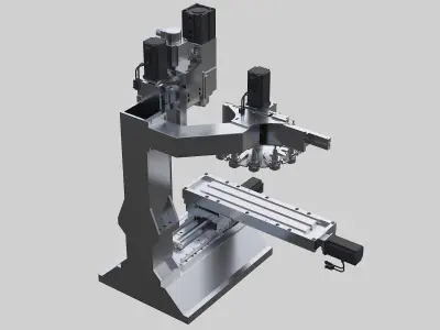 Homemade CNC milling machine 3D model