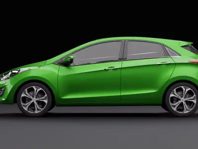 Hyundai i30 Green 3D model
