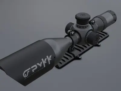  sniper scope 3D model