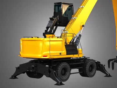 MH3050 Wheel Material Handler 3D model
