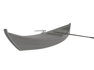 Wooden Boat - 3D model 3D model