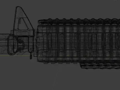 M4A4 Blender Model - R3dster 3D model