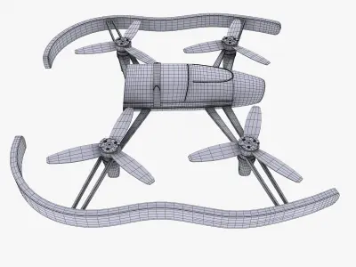 Parrot Bebop Drone 3D Model 3D model