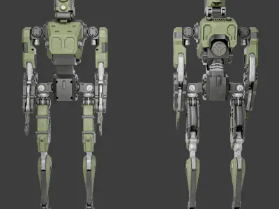 SciFi MECH Robot Low-poly 3D model