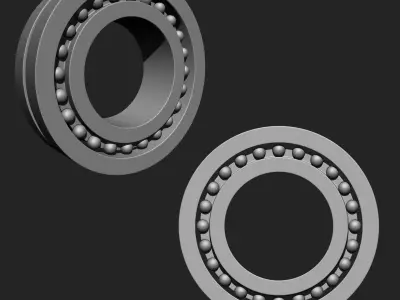 Bearing Collection Imm Brush Pack 15 in one 3D model