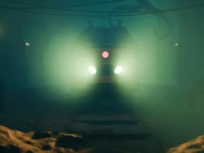 Underground Horror Subway Scene - Blender Animated File 3D model