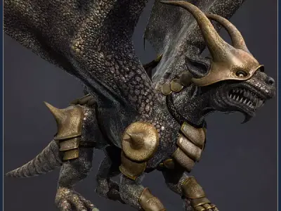 Dragon Beast Low-poly 3D model purchase