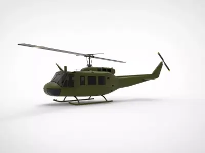 Bell UH-1 Iroquois 3D model purchase