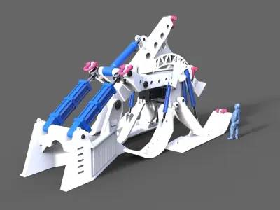 Subsea Cable Plough  3D print model
