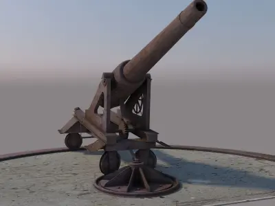 Old Cannon 3D model get