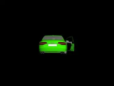 AudiA8 top car Low-poly 3D model