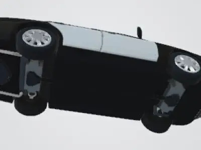 Police Car 3D Model for Gaming Low-poly 3D model