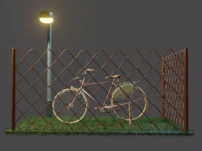 Bicycle Parking Area 3D model