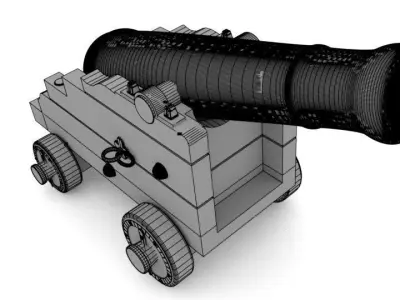 Naval Artillery 3D model