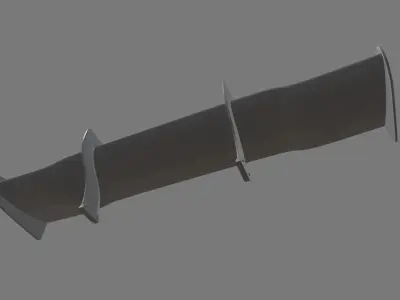 Car Spoiler 013 Low-poly 3D model