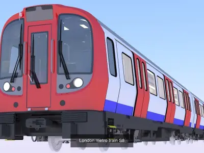 London metro and Hitachi Azuma 3D Model Pack