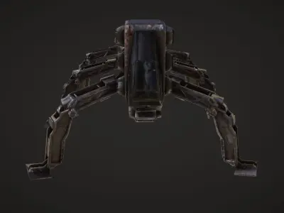 spider bot Low-poly 3D model purchase