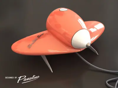 Digital Vintage Clock-Radio DreamLiner II - 3d model 3D model