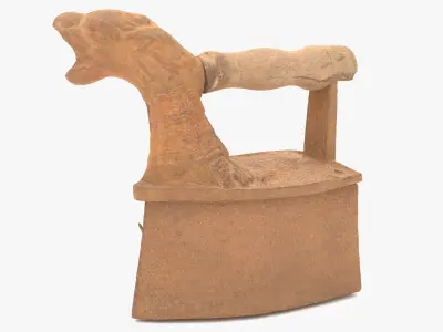 Old Rusty Iron Low-poly 3D model