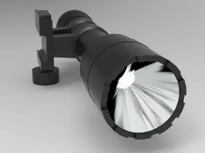 Surefire M600 Ultra Scout Low-poly 3D model