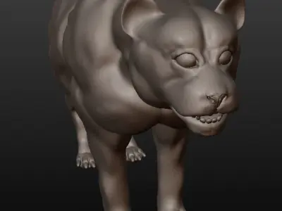 black panther 3D model