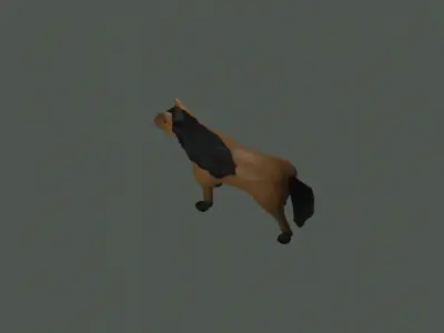 horse Free low-poly 3D model buy