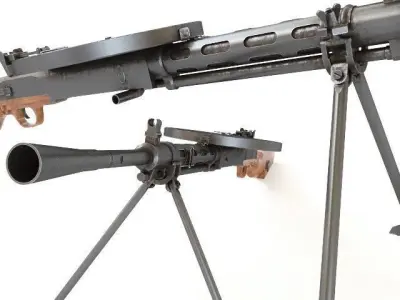 DP machinegun degtyareva 3D model