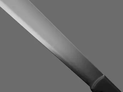 Machete Free low-poly 3D model purchase
