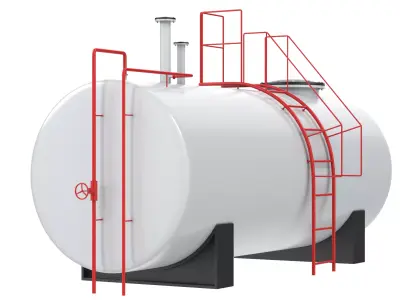Industrial Tank PBR Low-poly 3D model