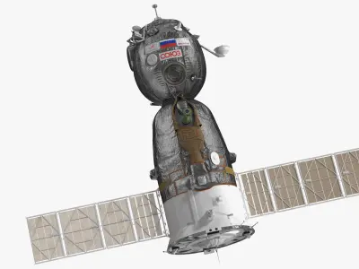 Soyuz MS Manned Spacecraft 3D model