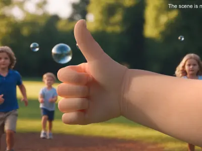  Caucasian Baby Hand Thumbs Up Gesture 