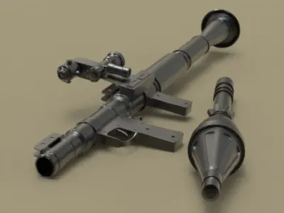 RPG Rocket Launcher 3D model