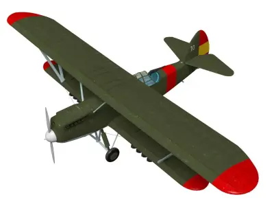 Polikarpov R-Z 3D model purchase