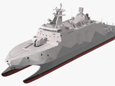 Tuo Chiang Stealth Corvette 3D model
