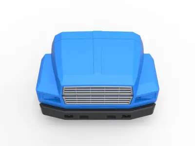 Nose for Vintage School bus Scale 1 to 25 3D print model