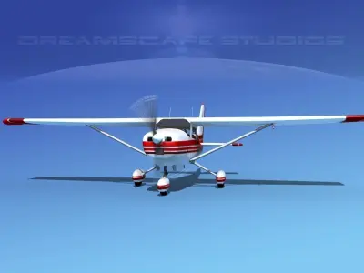 Cessna 172 Skyhawk 1976 V03 3D model